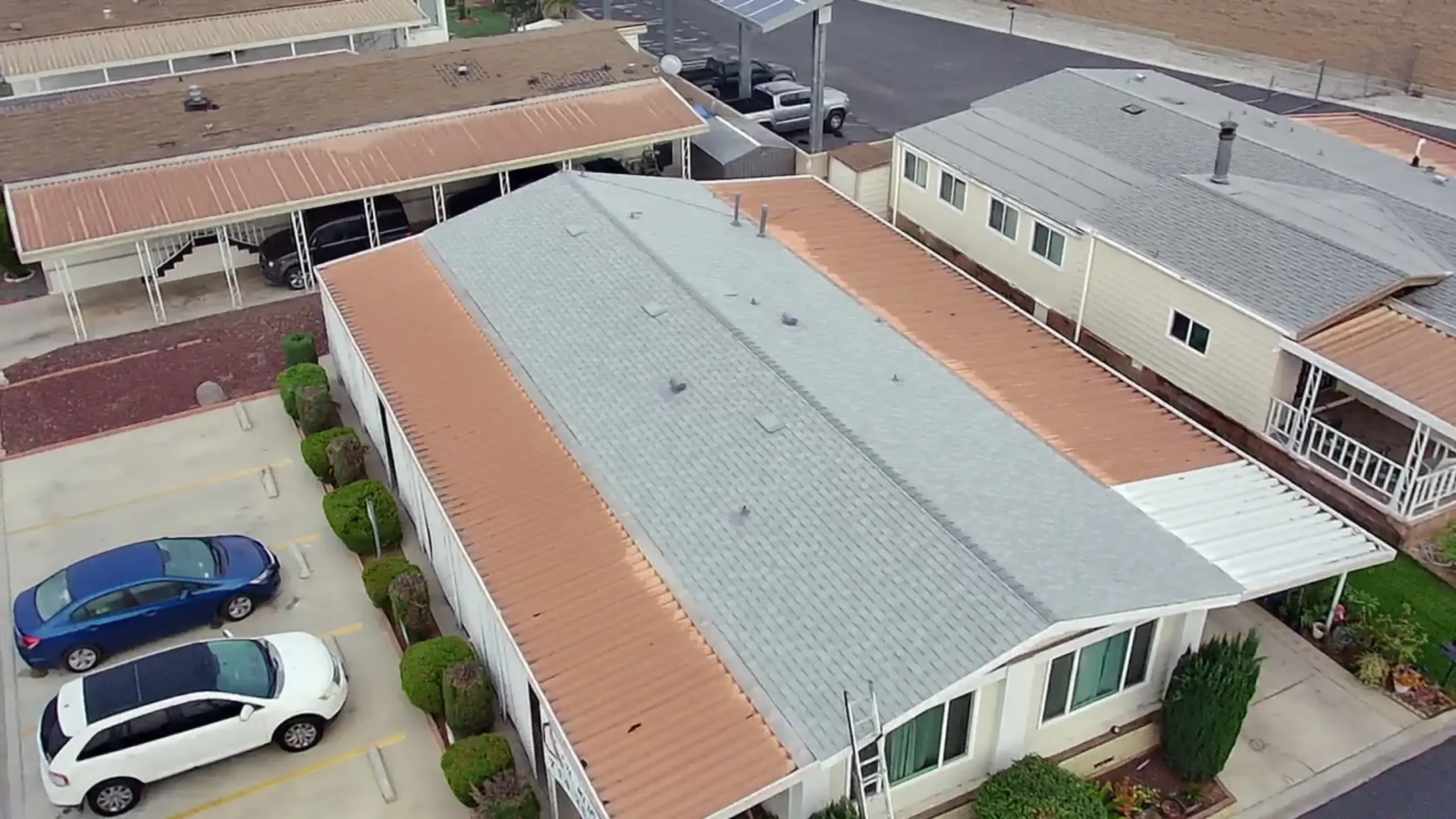 Homepage 18 Mobile home roof replacement using Owens Corning Duration Cool Roof in Corona, California